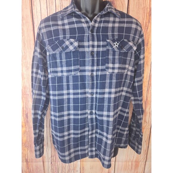 Dallas Cowboys Antigua Mens Flannel Shirt Medium - Picture 1 of 8